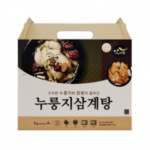맛다옴 누룽지삼계탕 선물세트 (1kg 4개입)